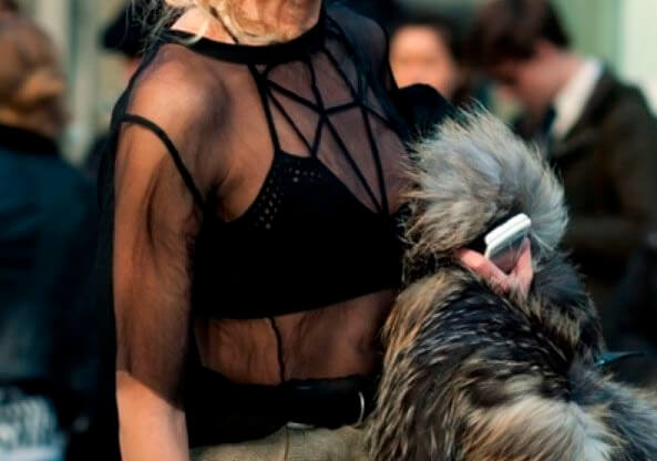 look feminino transparente